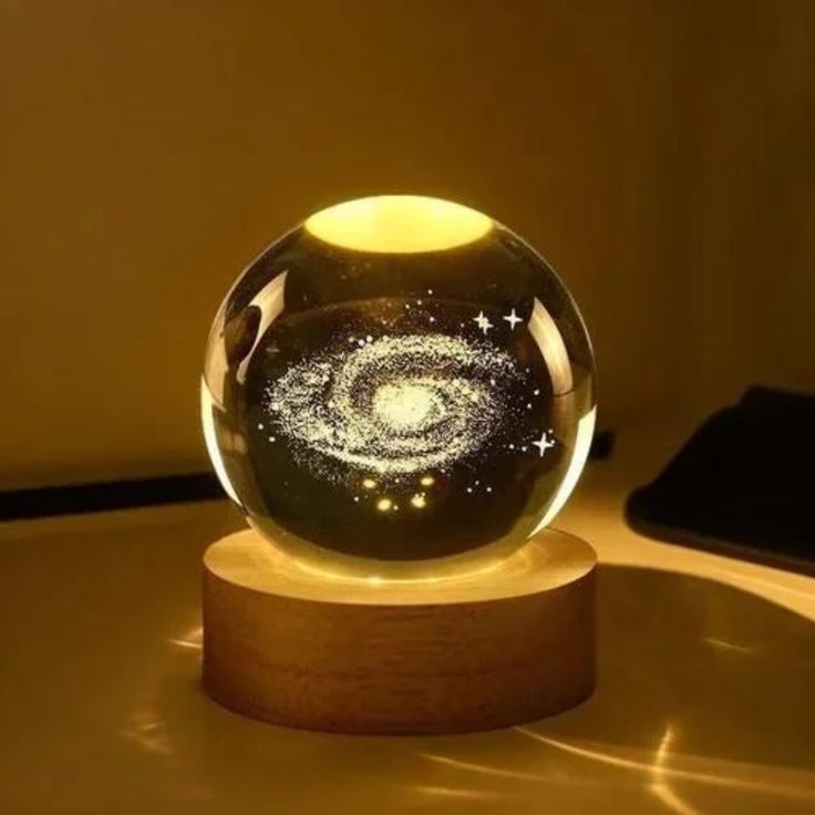 3D Crystal Ball Lamp - LED Night Light
