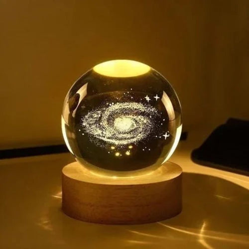 3D Crystal Ball Lamp - LED Night Light