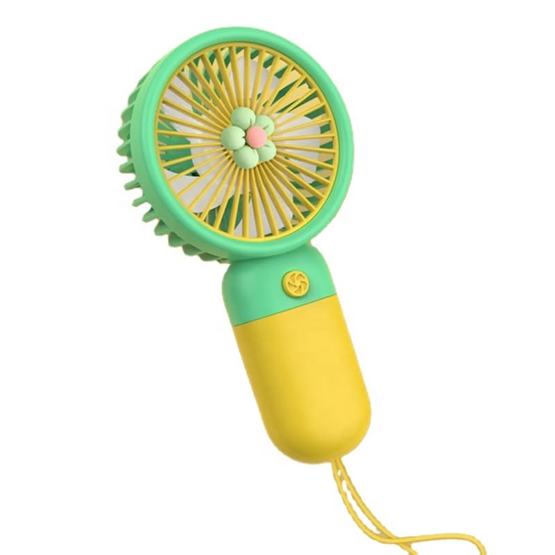 Mini Portable Handeled Fan With Rechargeable Battery