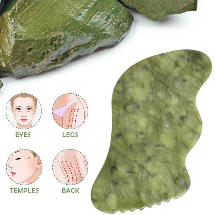 Natural Jade Roller & Gua Sha Set