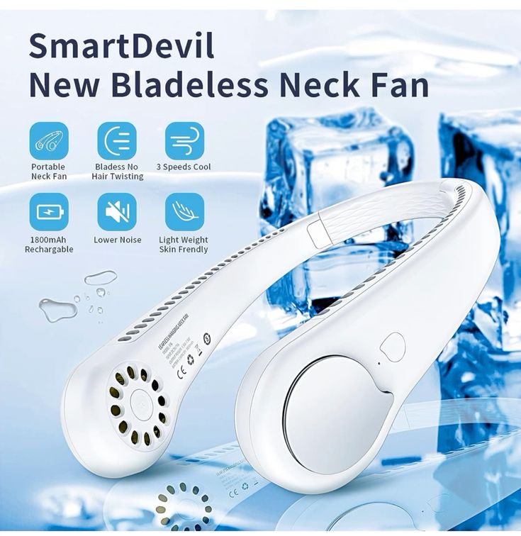 Portable Bladeless Hanging Neck Fan