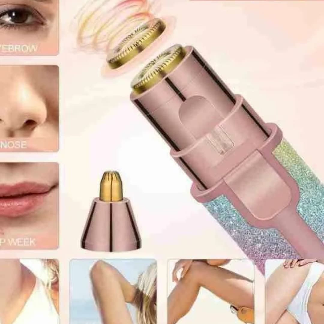 2 IN 1 Rechargeable Electric Eyebrow Trimmer & Hair Remover