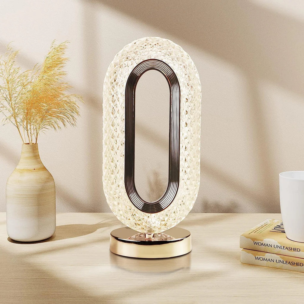 3 Modes Rechargeable USB Operated Luxurious Crystal Elegance Lamp