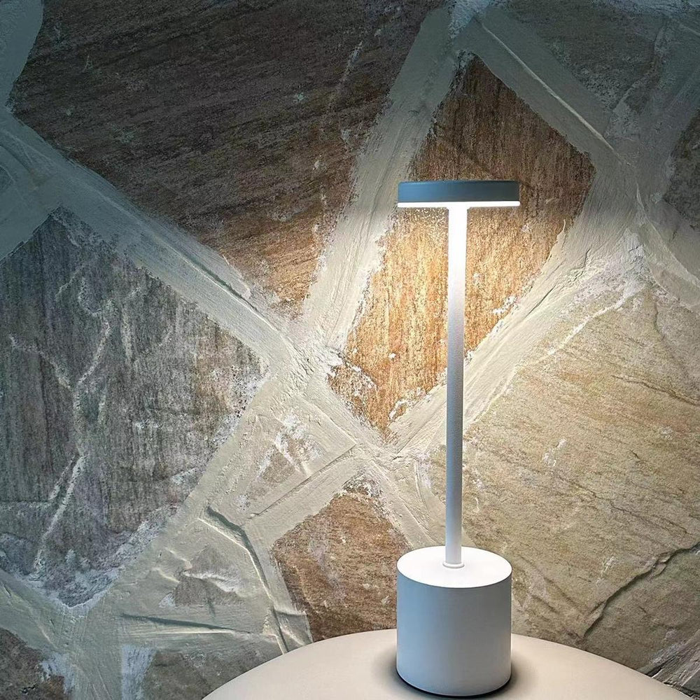 Rechargeable LED Table Lamp 12-hr Battery – Premium Metal Finish